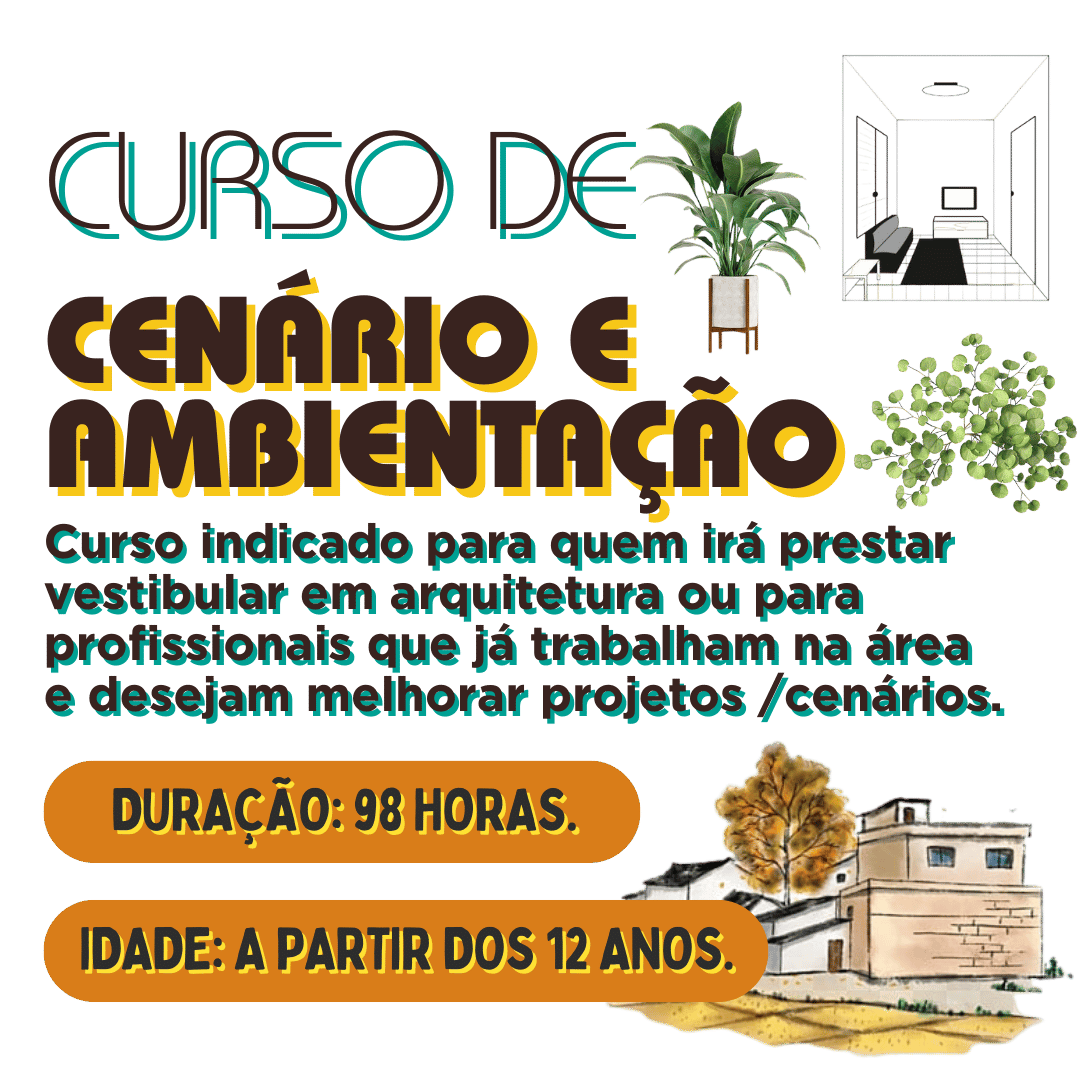 Curso de Cenário e Ambientação na Oficina Belas Artes