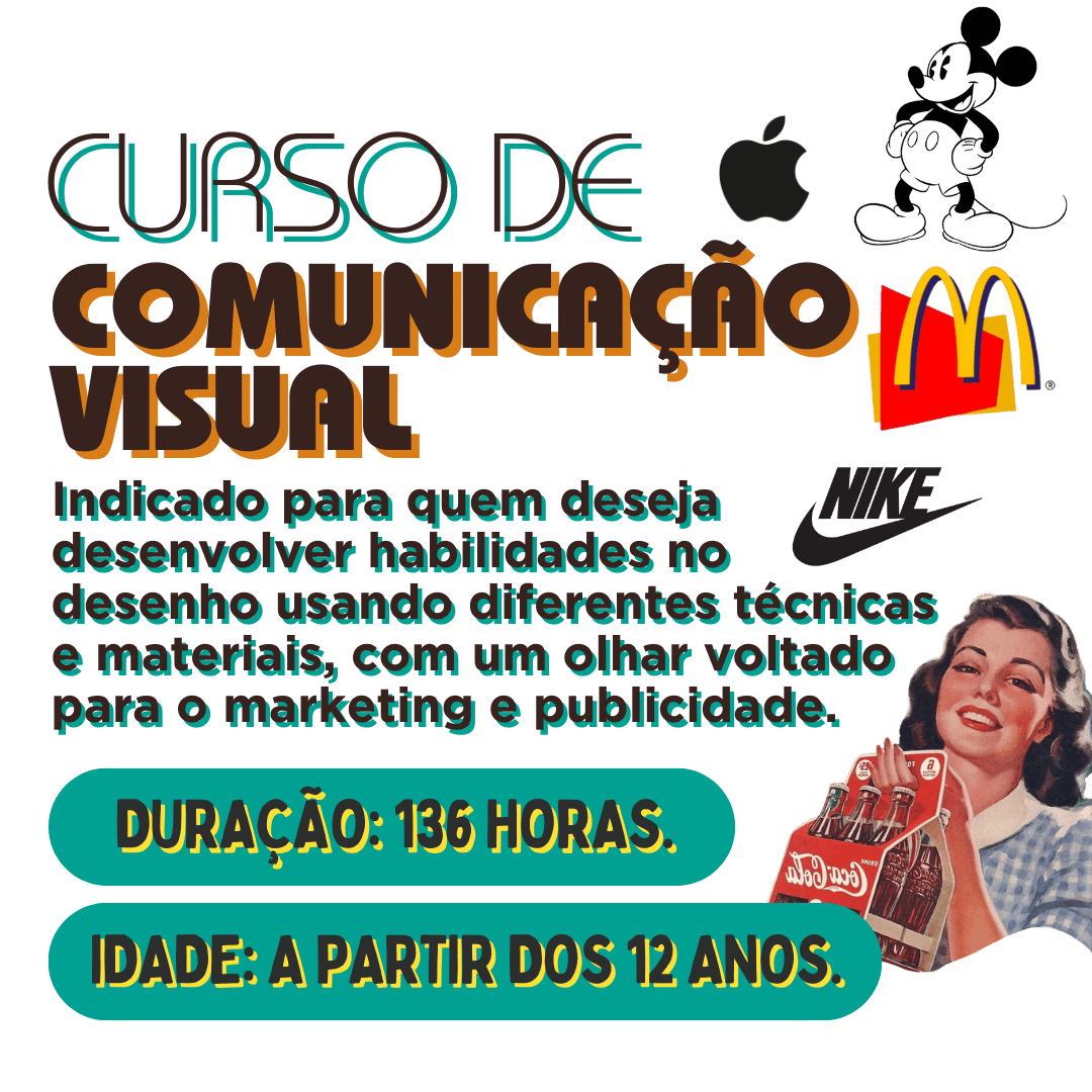 Curso de Comunicação Visual na Oficina Belas Artes